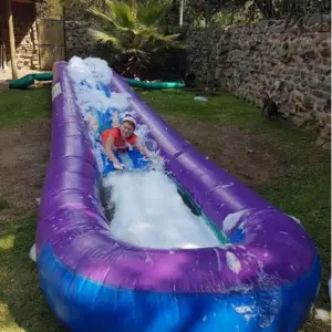 Girl on Slip 'n Slide